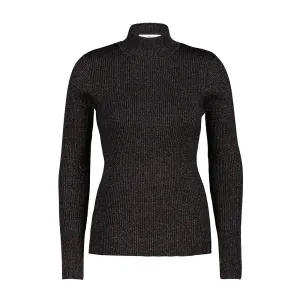 Turtle Neck Sparkle Long Sleeve Top