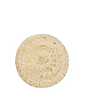 White Rattan Large Table Placemats