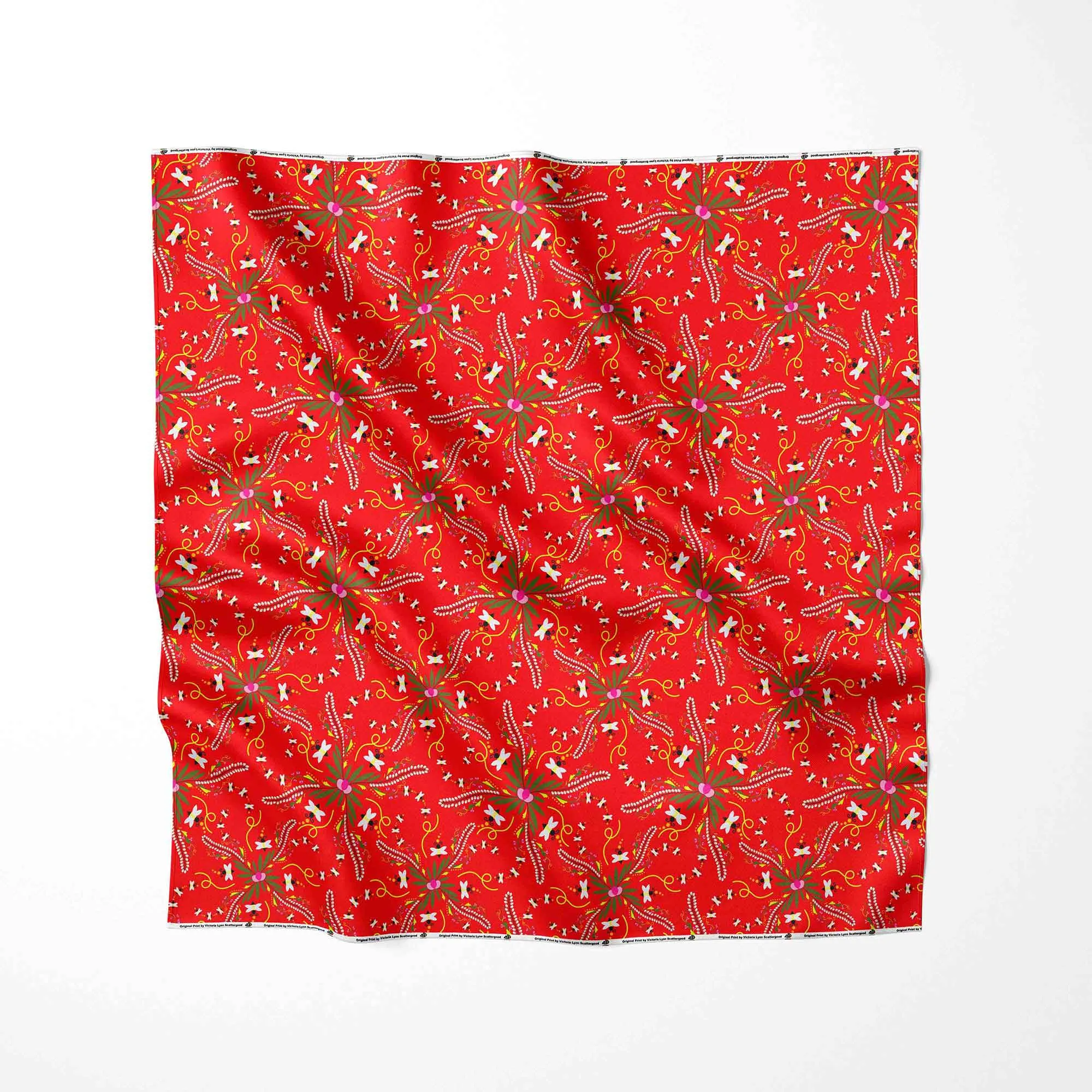 Willow Bee Cardinal Satin Fabric By the Yard Pre Order