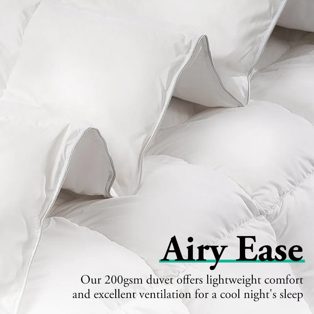 ZUNI Natural Bamboo Quilt 200GSM Duvet Doona Winter Summer Quilt Double